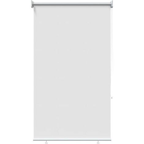 Store enrouleur blanc avec protection UV, 60 x 140 cm, polyester. (1/5)