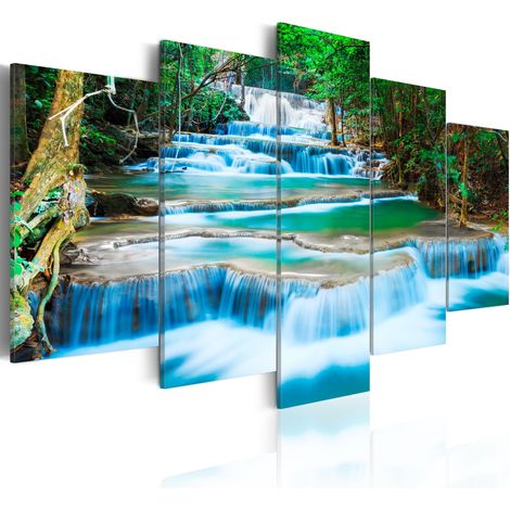 Quadro - Cascata azzurra di Kanchanaburi, Thailandia - 100x50 (1/4)