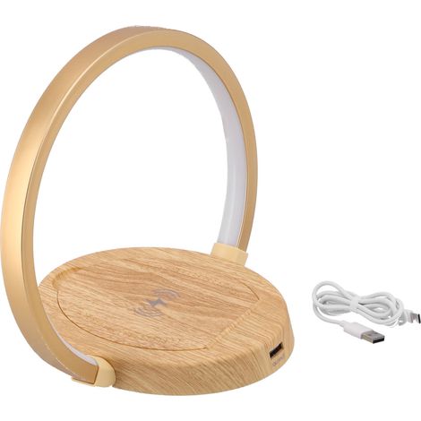 Lampe de chevet LED sans fil avec 3 modes d'éclairage, design ovale pour chambre et maison (1/5)