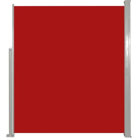 Tenda da sole laterale retrattile/schermo privacy per patio giardino terrazza balcone 160 x 300 cm rosso 020007051