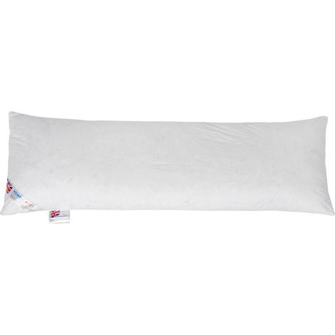 HOMESCAPES Duck Feather and Down Body Pillow Extra Large