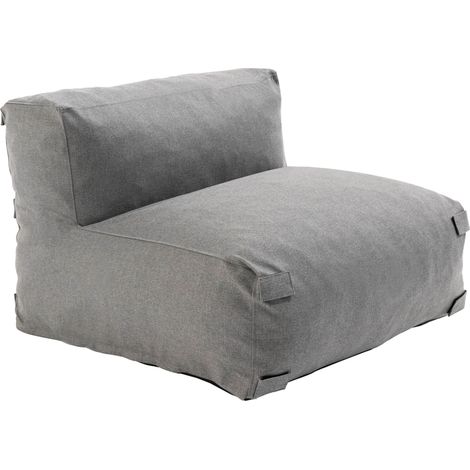 Oviala – Fauteuil de jardin modulable gris – Tissu polypropylène résistant UV – Mousse haute densité 25kg/m3 – Dimensions 85x85x65cm