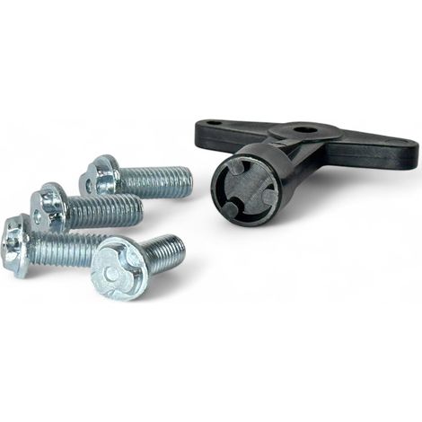 4 vis + clé outil pour fixation du moyeu de jante centre de roue