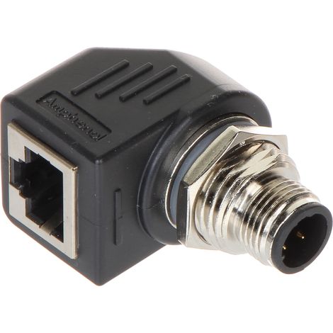 ADATTATORE ANGOLATO M12D-W/RJ45-G