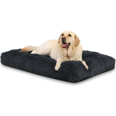 Lit pour chiens de grande et moyenne taille, lavable, moelleux, 91 x 68 cm