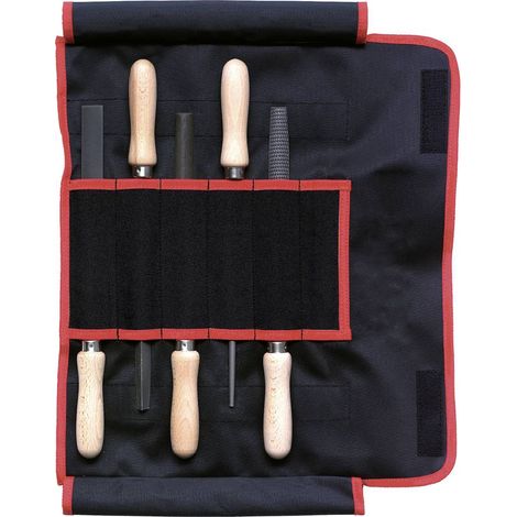Dick 13092020H Jeu de limes/râpes, 2 limes, 5 pièces, différentes formes Longueur 200 mm 1 set
