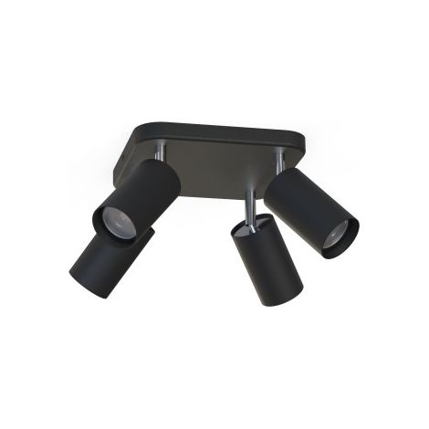 Nowodvorski Eye Spot plafoniera 4 luci GU10 nera in metallo