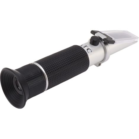 Brix-Refraktometer 10-30% Aluminium Tragbares Handzuckermessgerät für Honig, Früchte und andere süße Getränke (1/5)