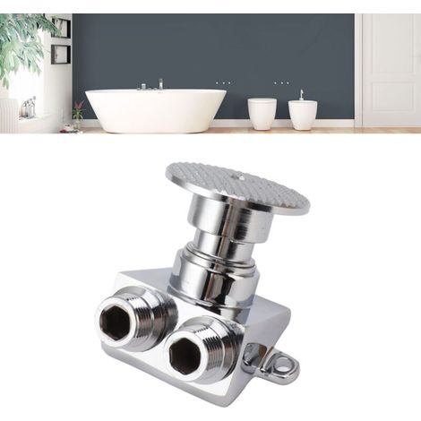 Baucet à pédale sans contact en bronze, ensemble d'eau à pédale pour Baucet à eau de bassin, lavabo de salle de bain (1/5)