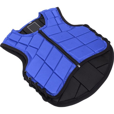 Gilet d'équitation enfant rembourré en mousse, équipement de protection pour l'équitation, bleu CM (1/5)