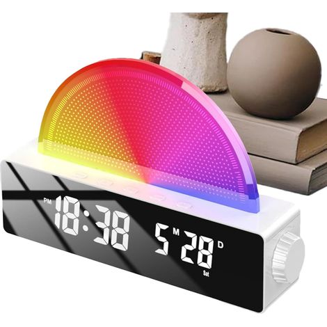 Simulateurs D'Aube Simulation Réveil Lumineux Multicolore Lumière (1/5)