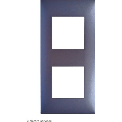 Plaque 2 postes Espace Evolution Arnould Finition: Magnesium