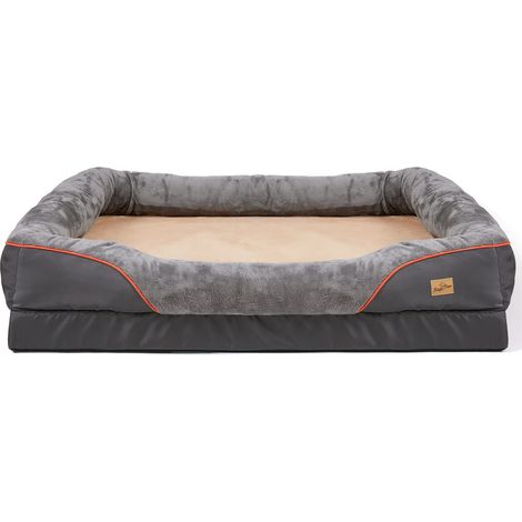 Bingo Paw – Coussin orthopédique pour chien – Mousse à mémoire de forme – Housse amovible et lavable – Design imperméable – 135x100x33cm