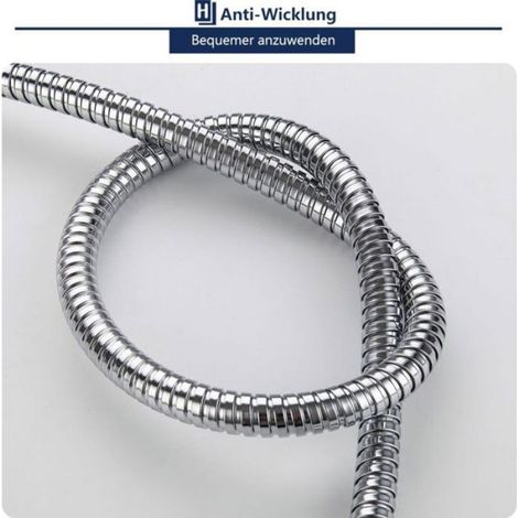 Flexible De Douche - Acier Inoxydable - 3 M - Connexion G1/2 - Anti-torsion - 1 Pièce (1/5)