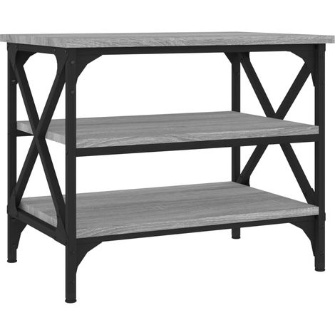 Maison Exclusive - Mesa auxiliar madera contrachapada gris Sonoma