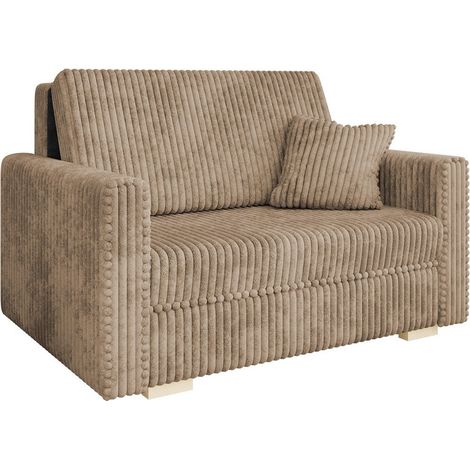 Mobilier1 – Canapé convertible 3 places velours avec fonction couchage – Boîte à literie – Mécanisme Disclosure – Ressorts Zig Zag – Fabriqué en UE