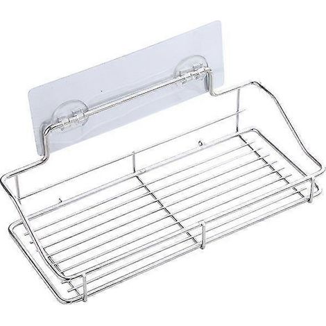 Panier à serviettes de douche, étagère, organisateur de salle de bain, porte-épices de cuisine en acier inoxydable - Sans perçage (1/5)