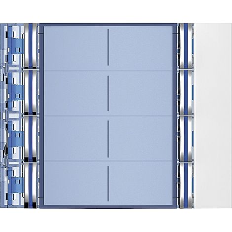 Façade Sfera New pour module électronique audio 8 appels sur 2 rangées Allwhite (352182) (1/2)