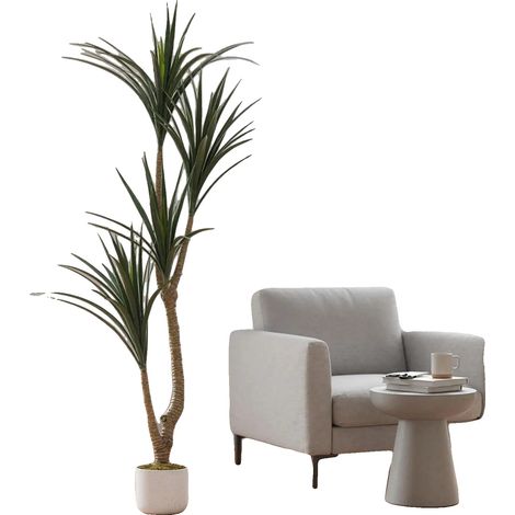Albero artificiale, design realistico, manutenzione minima, verde (1/2)