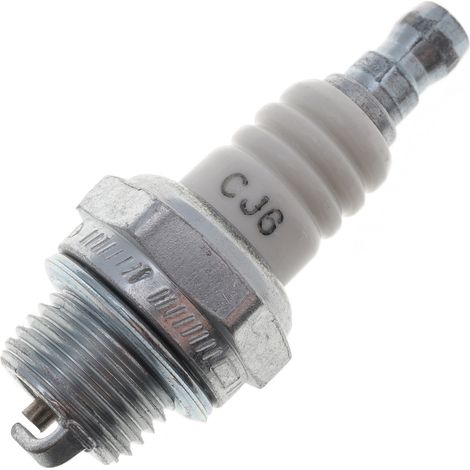 Jardiaffaires – Bougie d'allumage Champion CJ6 – Compatible moteurs Kawasaki, Zenoah, Tanaka – Dimensions M14x1,25 – Longueur filetage 9,5mm