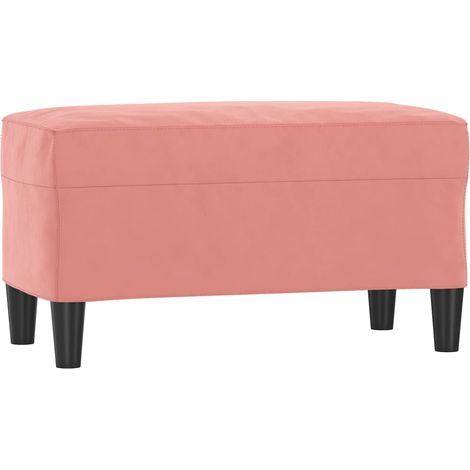 Banco banco 70 x 35 x 41 cm terciopelo rosa 020010615