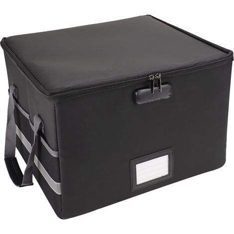Fireproof and antistatic storage box, foldable and fireproof, with handle, for home and office