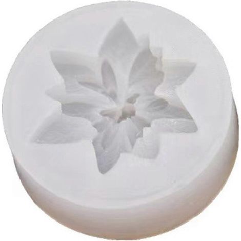 3D-Weihnachtsblumen-Silikonform für Kerzen, Seife und Fondant – Zubehör (1/5)