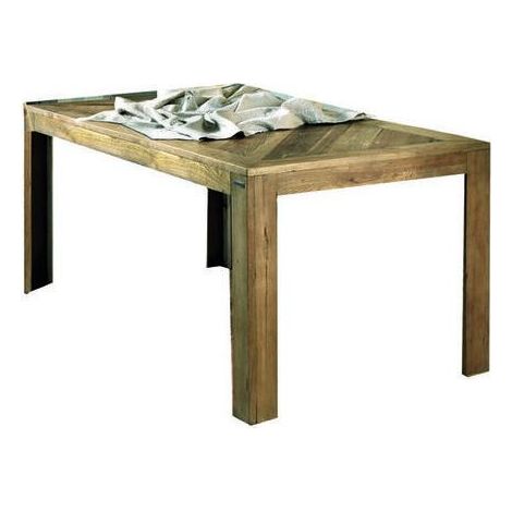 Tavolo con Piano intarsiato in Olmo Vecchio Guarnieri Pioppo CM180X90X78