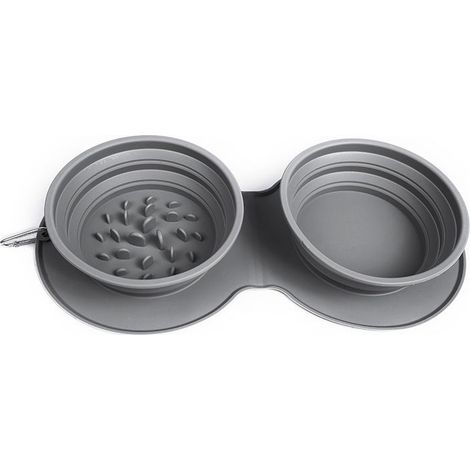 Gamelle Chien Pliable Silicone, Gamelle Pliable Chien, Gamelle Chien Voyage Pliable, Bol de Voyage Chien, Gamelle Pliable pour Chat, Gamelle Voyage pour la Randonnée, Camping (1/5)