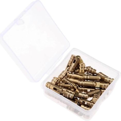 40 charnières invisibles en laiton 4 x 20 mm pour boîtes à bijoux et armoires en bois (1/5)