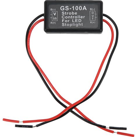 Module Flash GS-100A 12-24VDC pour Feux LED Clignotants, Contrôleur de Stroboscope pour Véhicules