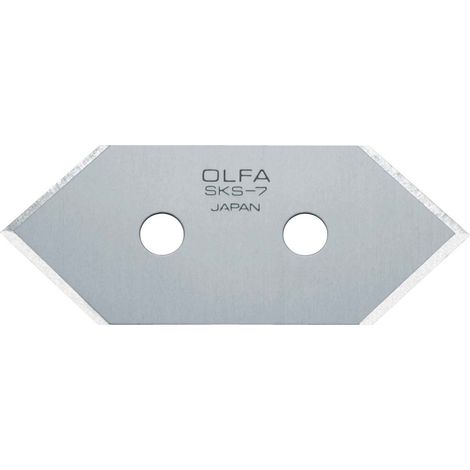 Lames OLFA, lot de 5, angle de coupe de 45°, 49 x 20 x 0,3 mm, en acier de qualité supérieure