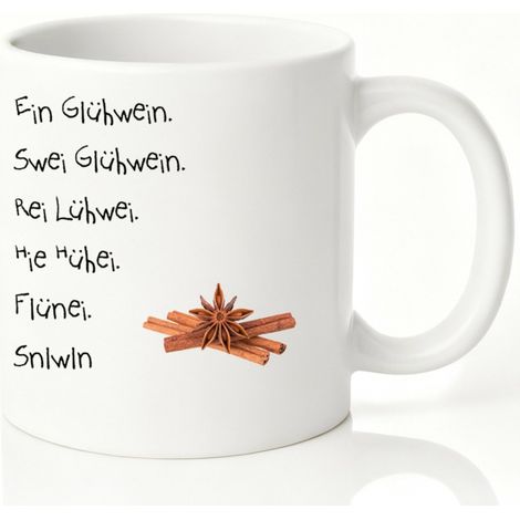 Tasse à café avec impression Glühwein vin chaud sur les deux faces Mug de Noël (1/4)
