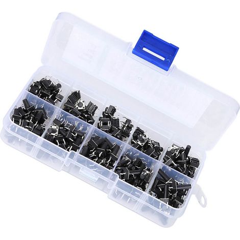 Kit 200 interrupteurs à bascule 10W, pièces détachées industrielles, composants électroniques, accessoires de bricolage (1/5)