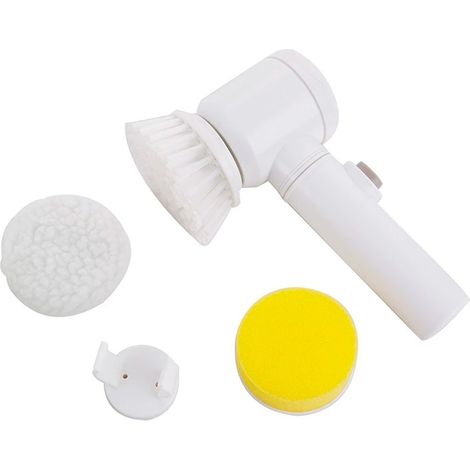 Brosse électrique 5en1 brosse magique 3 têtes nettoyage carrelage salle de bain