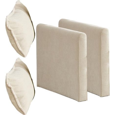 Accoudoirs uniquement pour canapé Cloud, canapé d'angle moderne, idéal pour salon, chambre et appartement, coussin d'assise double couche confortable, tissu chenille respirant, beige (1/5)