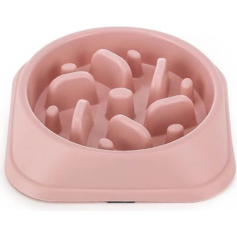 Pet Dog Slow Food Bowl Fournitures pour Animaux de Compag (rose) (1/5)
