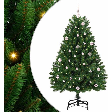 Árbol de Navidad artificial Verde 150 cm PVC y Metal vidaXL