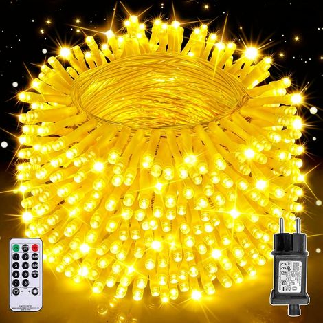 Guirlande Lumineuse Exterieure, 40m 400LEDs Guirlande Lumineuse Noel Intérieur et Extérieur étanche IP44, 8 Modes avec Télécommande pour Noël, Chambre, Décoration Sapin de Noel (1/5)