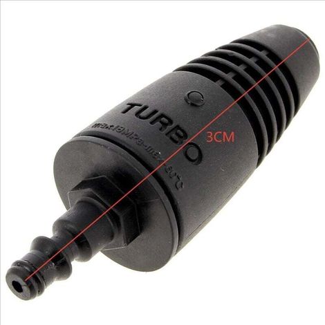 Buse Turbo Rotative en Acier Allié pour Nettoyeur Haute Pression, Compatible avec Karcher K2-K7, Lavor, Comet, Vax
