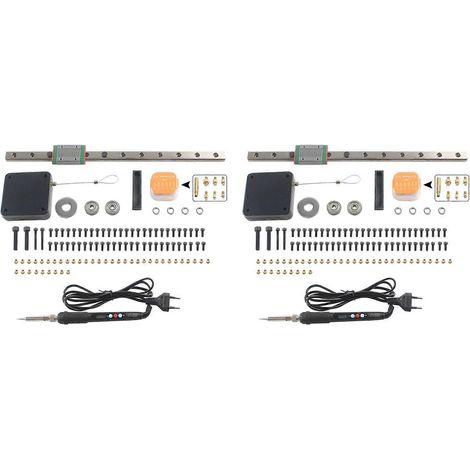 Kit de presse furtive (2 pièces) : outil de pressage, fer à souder, insert chauffant, écrous à sertir M2-M8 pour imprimantes 3D (prise UE). (1/5)