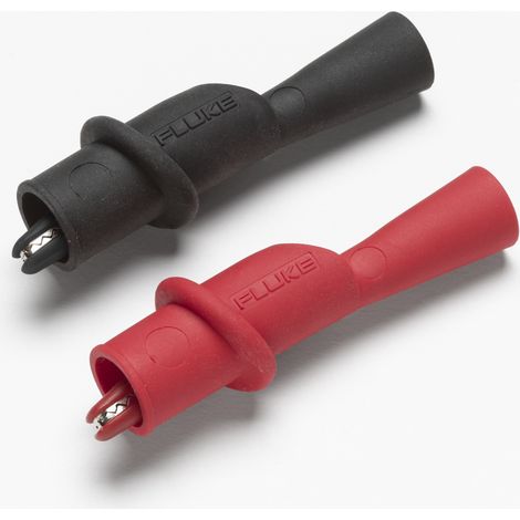 Fluke Pinzas cocodrilo aisladas rojas 2 piezas