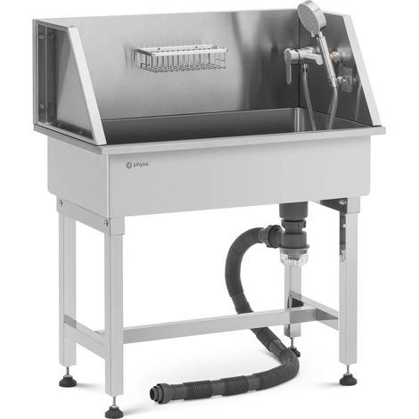Vasca per toelettatura cani in acciaio inox per cani fino a 60 kg lega di alluminio rame acciaio inox 140008281