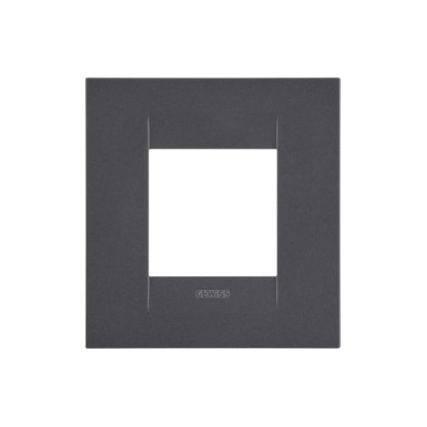 PLACCA GEO INT.2P NERO SATINATO GEWISS GW16422VN (1/2)