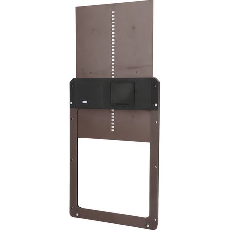Ouvre-porte automatique en plastique sans danger pour poulailler, avec capteur de lumière, marron (1/5)