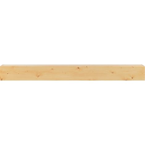 Mophorn Kaminsims, 60" x 8" x 6", hält bis zu 50 lbs, Kaminsims aus Naturholz für über dem Kamin, schwebendes Bauernhausregal zur Wandmontage, handgefertigtes rustikales Naturdekor
