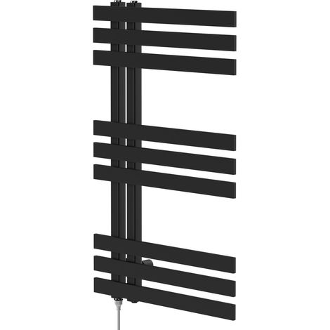 Wholesale Domestic Holden Matt Black 800mm x 500mm Designer Electric Heated Towel Rail (1/5)