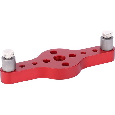 Lochzange aus Aluminiumlegierung, Heimwerkerwerkzeug für Holzbearbeitung mit 3 Bohrhülsen, Rot (1/5)
