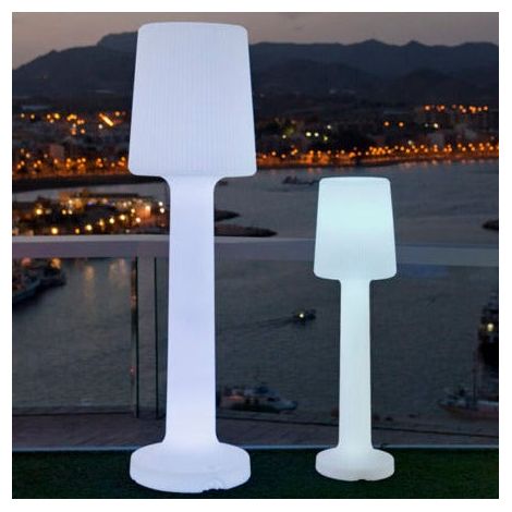 CARMEN 110 cm di altezza. Lampada da terra con cavo per interni ed esterni. Luce LED bianca fredda