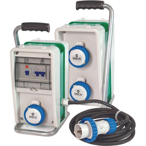 QUADRO ELETTRICO EOLO ASC CON CAVALLETTO 3 PRESE INDUSTRIALI IP67 74305 FANTON